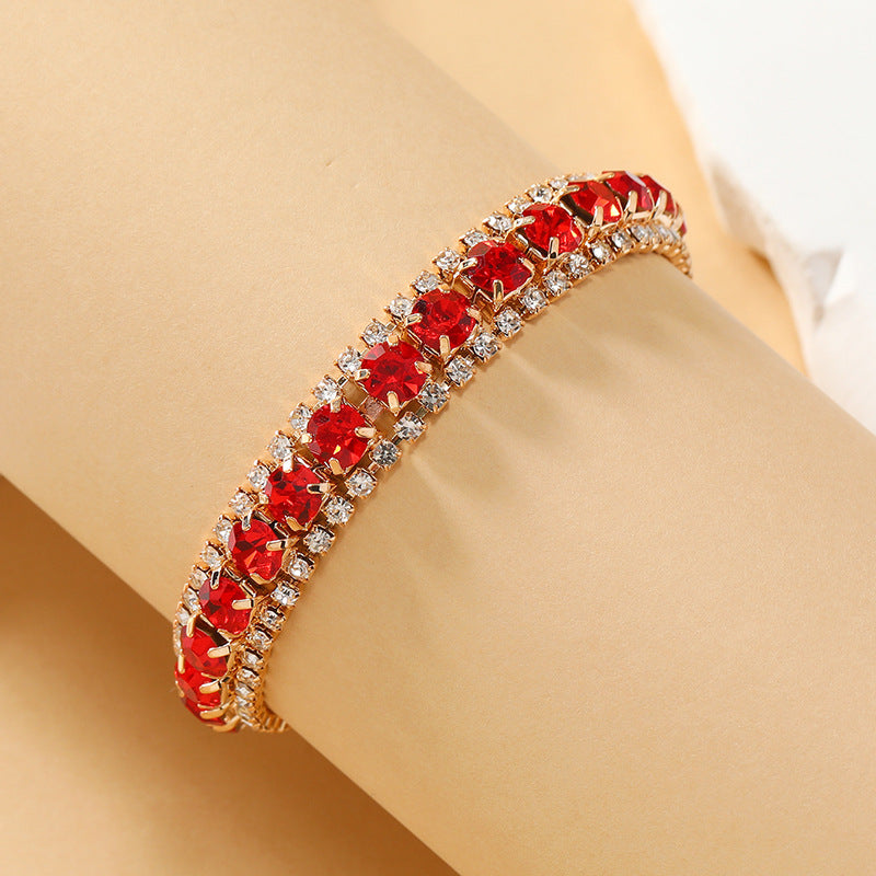 Wholesale Multicolor Crystal Bohemian Alloy Bracelet